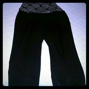 WHBM Dressy black crop pants